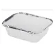Aluminium ovenschaal met deksel 14.5x12x4.5 cm 8 stuks